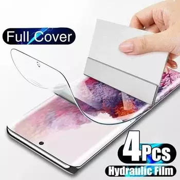 4 шт. Гидрогелевая пленка для защиты экрана для A54 A53 A52 A51 For Samsung A12 чистый