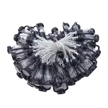 4 шт., гирлянды для батарейного отсека с дистанционным управлением, 8 функций для рождественских свадеб в помещении One Size чёрный