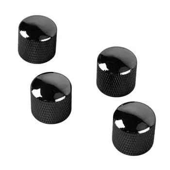 4 шт. гитарная ручка металлическая громкость тембр купольная ручка управления музыкальный инструмент аксессуар набор GD102 черный