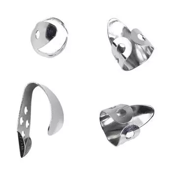 4 шт., гитарный палец, нержавеющая сталь, глянцевый внешний вид, металлический палец, аксессуары для гитары, серебро