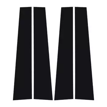 4 шт. глянцевый черный материал ПК с зеркальным эффектом для двери автомобиля, окна, центральной части, стойки BC, накладки на стойку колонки, подходят для Mazda BT-50 2010-2015