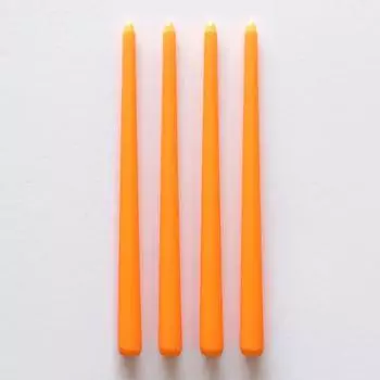 4 шт. градиентные цветные свечи конические длинные стержневые свечи без капель бездымные свечи романтическая свадьба день рождения украшение стола