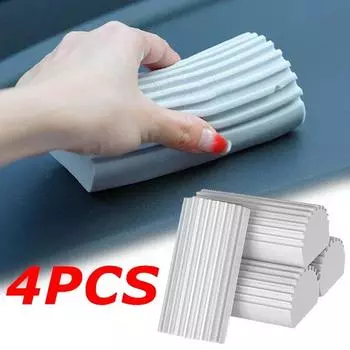 4 шт. Губки для чистки автомобиля, универсальные коллодийные губки для влажной уборки, щетки для чистки автомобильных стекол и зеркал, автомобильные аксессуары