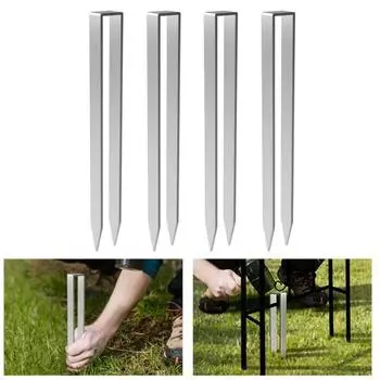 4 шт. гвоздей для арки, нержавеющие, устойчивые к коррозии, повышенной устойчивости, U-образные, простые в использовании, заостренные, для сада