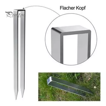 4 шт. гвоздей для арочного грунта, нержавеющие, устойчивые к коррозии, повышенной устойчивости, U-образные, простые в использовании, заостренные, садовые грунтовые анкеры 4pcs