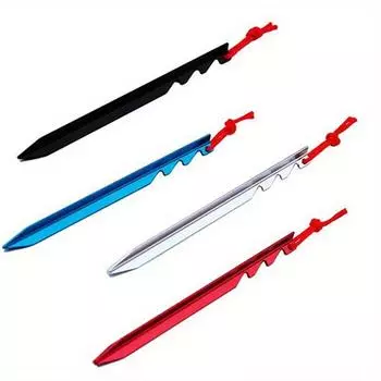 4 шт. гвозди для палаток для кемпинга на открытом воздухе, треугольные гвозди для земли, алюминиевый сплав, аксессуары для палаток, походное снаряжение для кемпинга