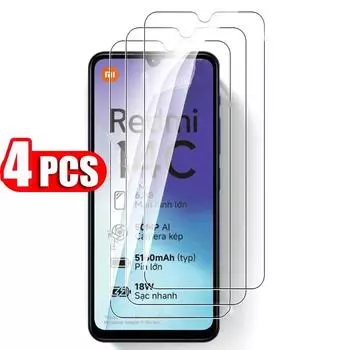 4 шт. HD прозрачное защитное закаленное стекло для Redmi 14C 4G защитное стекло от царапин RedMi 14C 4G чистый