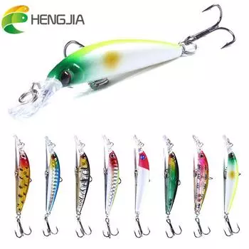 4 шт. HENGJIA 7 см 3,8 г мини-приманки для гольяна для форели и окуня, реалистичный бионический воблер, рыболовные снасти, крючок