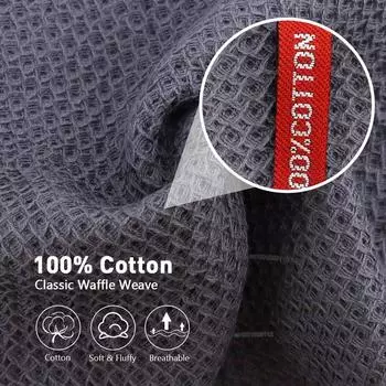 4 шт. хлопковое кухонное полотенце, ультрамягкая волшебная салфетка для уборки, впитывающие тряпки для уборки, утолщенные салфетки для мытья посуды 4Pcs-34x34cm кофейный