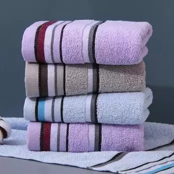 4 шт. Хлопковое полотенце, хлопковое утолщенное, мягкое, впитывающее, для мытья лица, домашнее полотенце с вышивкой, хлопковое полотенце, удобные текстильные полотенца для дома 35*75cm