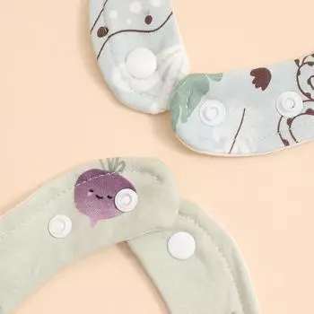 4 шт. хлопковые мягкие детские регулируемые нагрудники, нагрудники для новорожденных, бандана, шарф для детей, мальчиков и девочек, полотенце для кормления