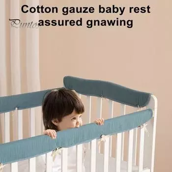 4 шт., хлопковые обертывания для предотвращения столкновений, мягкие, безопасные, идеально подходят, легкие противоударные полоски для детской кроватки G