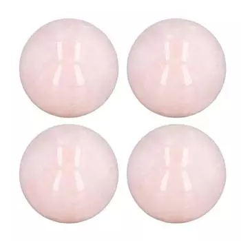 4 шт. хрустальных шаров из розового кварца диаметром 0,8 дюйма, прозрачный хрустальный шар для исцеления отрицательной энергии