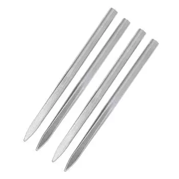 4 шт., иглы для плетения паракорда из нержавеющей стали, 80x5 мм 80x5mm серебряный
