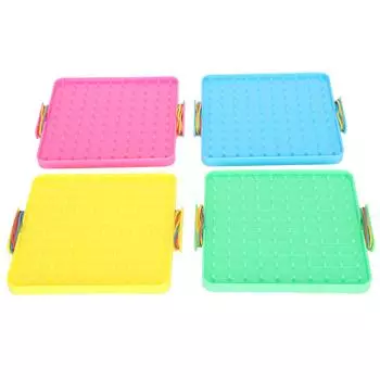 4 шт. игрушечная доска для ногтей цветная доска для резинок набор Handson Ability Training Teaching Aids