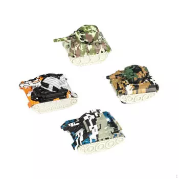 4 шт. игрушечная модель танка из сплава металла 1:76 Масштаб Игровой Набор DIY Украшение Бронированный