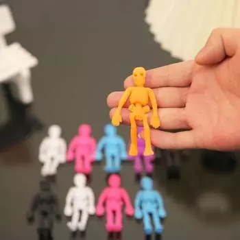 4 шт. игрушки-скелеты яркие легкие хэллоуинские эластичные без запаха экологически чистые цветные декомпрессионные игрушки для S
