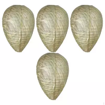 4 шт., имитация пчелиного гнезда для садовых ос, желтые куртки светло-зеленый