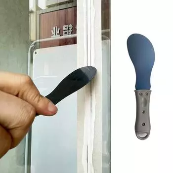 4 шт. Инструмент для отделки герметиком, скребок для удаления затирки, скребок для герметика, обрезка кромок стеклянных навесных стен, стальное лезвие