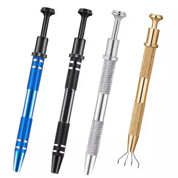 4 шт., инструмент для захвата ювелирных изделий с четырьмя захватами, нержавеющая сталь, перфорированный инструмент для пирсинга, захват мелких ювелирных деталей One Size