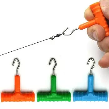 4 шт., инструменты для ловли карпа, лески, вязальный станок из нержавеющей стали, съемник крючков, инструмент для волос, оснастка для перевязки карпа, аксессуары для рыбалки на карпа