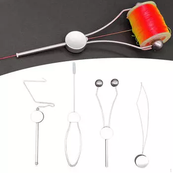 4 шт., инструменты для связывания мушек, комбинированный набор, сменные аксессуары для шпульки, запасные рыболовные приманки
