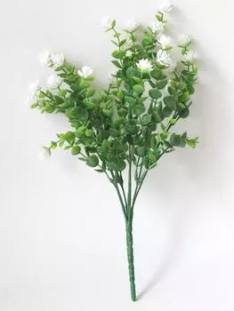 4 шт. искусственная миланская трава пластик для дома, свадьбы, сада, украшения, длинная ветка, букет, сделай сам, свадебный цветок белый