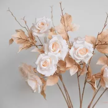 4 шт. искусственных цветов, искусственные шелковые розы со стеблями, настоящие, объемные цветы для свадебных букетов, центральных композиций, приемов, вечеринок, домашнего декора синий