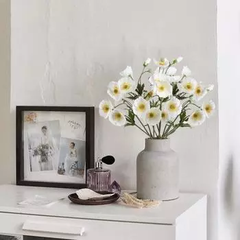 4 шт. искусственных цветов мака шелковые букеты для домашнего декора, свадьбы, украшения стола и вечеринок искусственные цветочные композиции своими руками бежевый