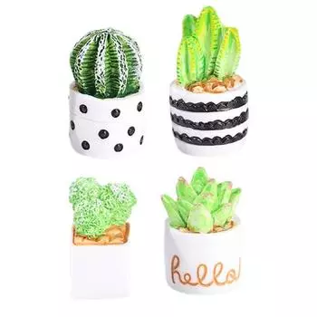 4 шт. искусственный бонсай террариум с мхом, устойчивый к атмосферным воздействиям, без полива, украшения из смолы, имитация горшечных растений, принадлежности для балкона