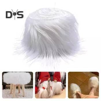 4 шт. искусственный мех отделка лиса кошка пушистая полосатая подушка для лица реквизит искусственный полосатый мех ткань гирлянда отделка костюм аксессуар чёрный