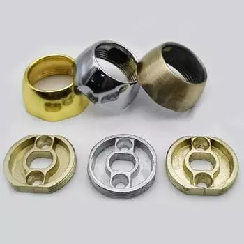 4 шт. из цинкового сплава, рельсовый стержень для одежды, кронштейн, держатель, фланцевые сиденья для гардероба 3