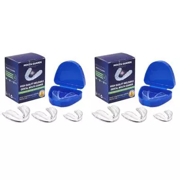 4 шт. капа для полости рта EVA против скрежета зубов спортивная капа для взрослых и детей
