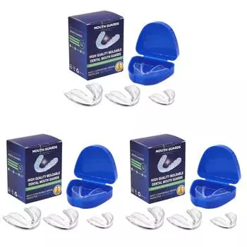 4 шт. капа для полости рта EVA против скрежета зубов спортивная капа для взрослых и детей
