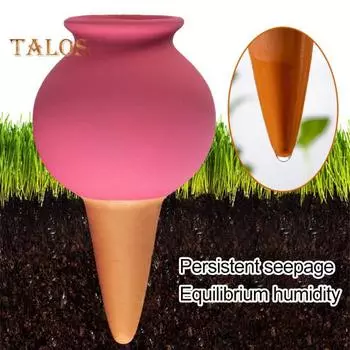 4 шт. капельницы для полива терракотовые самополивающиеся колья для растений долговечные глиняные шипы для полива капельный ирригатор для комнатных уличных растений 4pcs