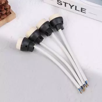 4 шт. керамический адаптер для цоколя Gu10, соединительный провод, фарфоровый галогенный патрон для лампы Gu10, патрон для светодиодной лампы Spot Light 4Pcs