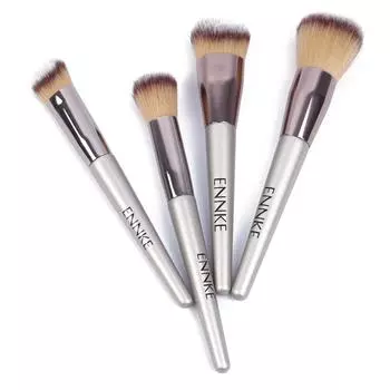 4 шт. кисти для макияжа, румяна, тональная основа, кисть для пудры, набор косметических инструментов для макияжа лица