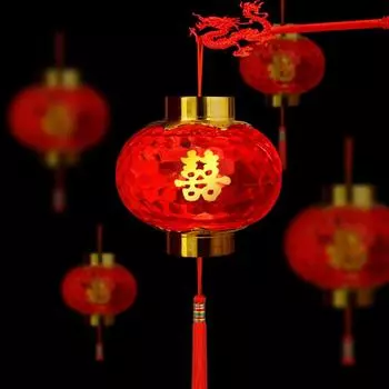4 шт. Китайский Новый год Красный Фонарь Весенний Фестиваль Подвесные Фонарики Середина Осени Портативный Дворцовый Фонарь Новогодняя Подвеска