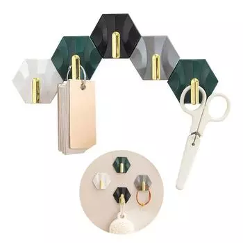 4 шт. клейкие настенные крючки крючок для полотенец для ванной комнаты пальто сумка ключ дверные вешалки крючок держатель кухонной ложки крючок аксессуары для домашнего хранения зелёный