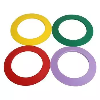4 шт. Кольцо для паттинга для гольфа Силиконовое кольцо для лунки для гольфа Всенаправленное Практика Рампа для паттинг-грина для дома, заднего двора, поля для гольфа Тренировка 4pcs