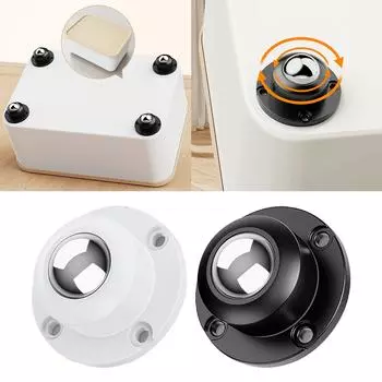 4 шт. Колеса для мебели, надежные и прочные, ролики, плавные ролики для пластин, простая установка для чайного столика белый