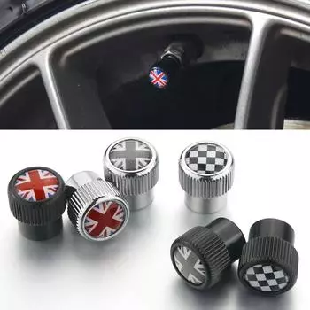 4 шт. колпачки для автомобильных колес, покрышек, вентилей, пылезащитные чехлы для Mini Cooper Countryman F56 R55 R56 R60 F55 F60, автомобильные аксессуары чёрный