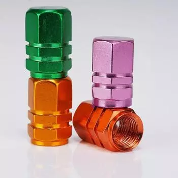 4 шт. колпачки для автомобильных шин, колпачки для стержней клапанов шин, декоративные аксессуары для шин, колпачки для колес из алюминиевого сплава для автомобилей и мотоциклов красный