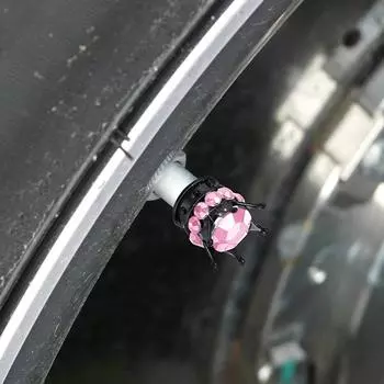 4 шт. колпачки для колесных клапанов, крышка в форме короны, блестящие алмазные колпачки для стержня шин, пылезащитные колпачки для грузовика, автомобиля, мотоцикла, велосипеда, воздушная крышка