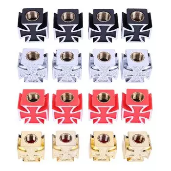 4 шт. колпачки для вентилей колесных шин, универсальные колпачки для вентилей колесных шин, пылезащитные колпачки для автомобилей, грузовиков, велосипедов, мотоциклов чёрный