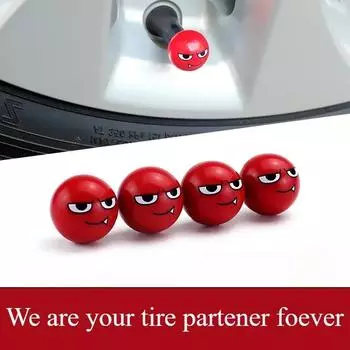 4 шт. колпачок клапана автомобильной шины милый экспрессивный чехол для сердечника клапана персонализированное украшение модификация колеса аксессуары для предотвращения попадания песка