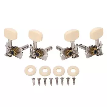4 шт., колышек для настройки гитарной струны, 2 отверстия, 2 левых, 2 правых, набор ключей тюнера, набор головок машины