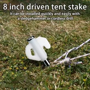 4 шт. колышки для земли, сверхмощные железные ночные подсветки, кемпинг, походы, батут, палатка, тент, наземные якоря, ветрозащитная веревка, фиксирующая пряжка 4pcs