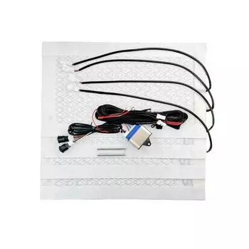 4 шт./компл. 12 В подогрев сидений автомобиля Подушка с подогревом Подогрев сидений из углеродного волокна Комплект для подогрева сидений автомобиля 3 уровня Круглый переключатель Коврик Автоаксессуары CHINA