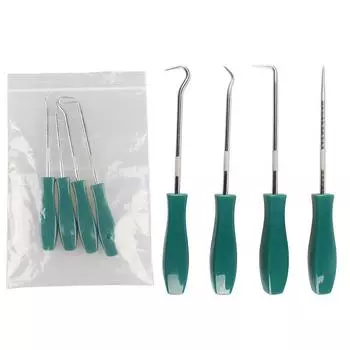 4 шт./компл. 135 мм автомобильный автомобильный сальник отвертки набор уплотнительных колец съемник прокладок пик-крючки ремонтные инструменты для автомобиля бежевый